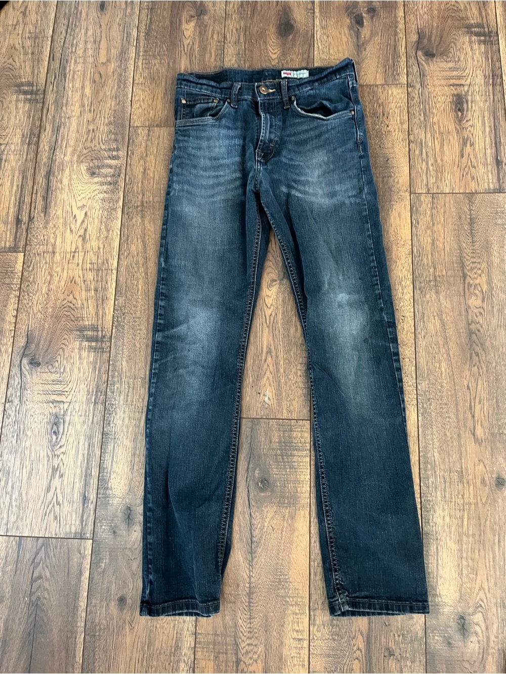 Wrangler Slim Fit Jeans in Dark Blue Wash